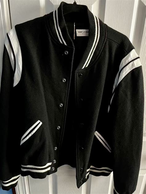 bomber ysl|ysl teddy jacket.